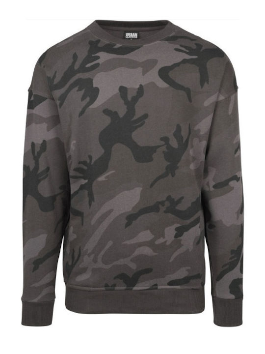 Urban Classics Herren Sweatshirt Olive Camo