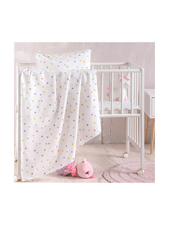 Rythmos Blaze Baby Sheet Cradle Cotton White 80x110cm