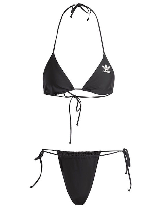 Sport Bikini Set Triangle Top & Slip Bottom Adicolor Triangle Black