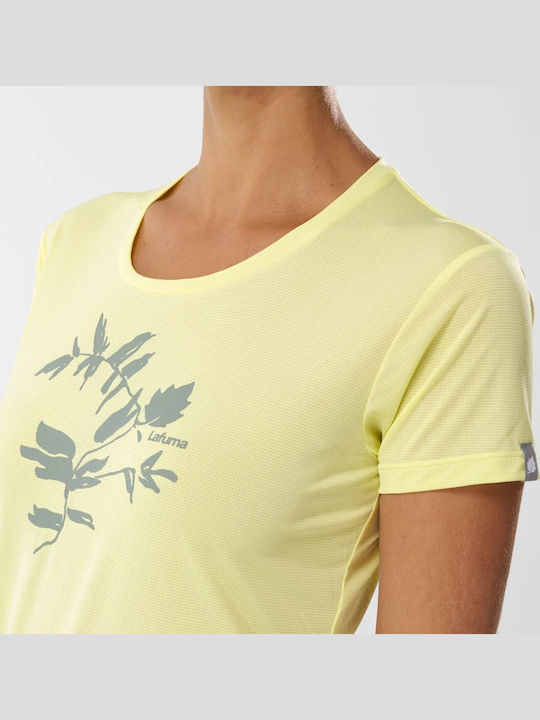 Γυναικείο T-shirt Πεζοπορίας Fast Drying Κίτρινο