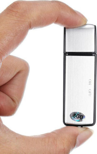 Stk100 Dispozitiv de Supraveghere Argintiu Cu Capacitate de 8GB