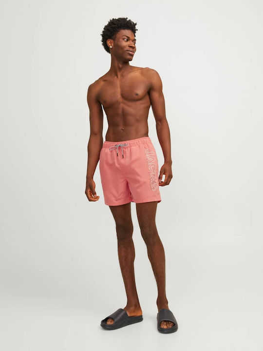 Jack & Jones Jpstfiji Jjswim Ανδρικό Μαγιό Σορτς Hot Coral