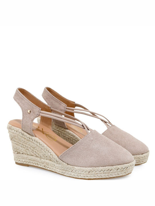 Exe Women's Fabric Platform Espadrilles Beige