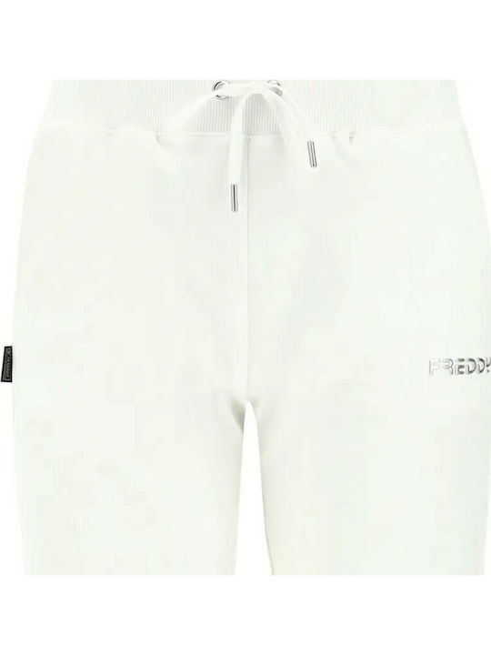 Damen Sportliche Bermuda Weiß