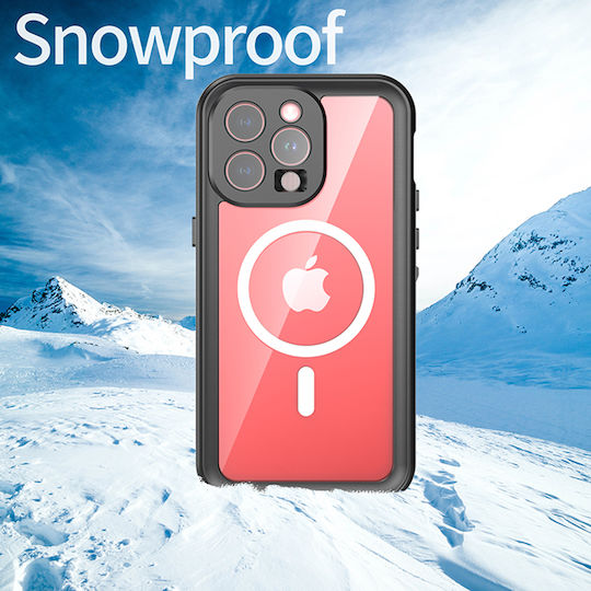 Shellbox 360 Full Cover Silicon / Plastic Impermeabil Negru (iPhone 15 Pro Max)