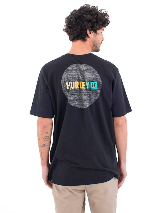 Hurley Bluza Bărbătească cu Mânecă Scurtă BLACK