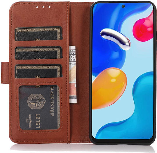 Xiaomi Redmi K70e Poco X6 Pro Cow Texture Leather Phone Case Brown