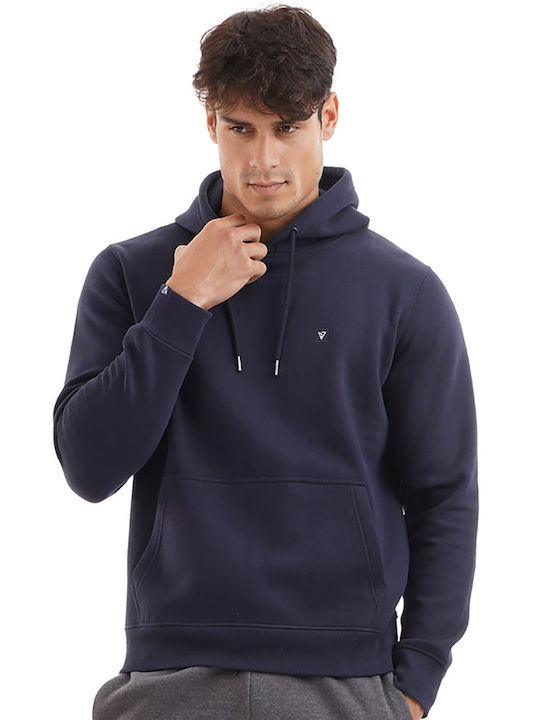 Sweatshirt with Hood Navy Blue