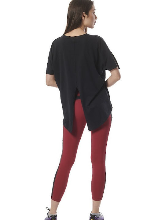 Schulung Frauen Gekürzt Leggings Anemone Maroon