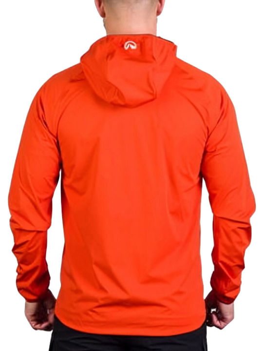 Northfinder Herren Jacke Lässig Wasserdicht und winddicht Orange