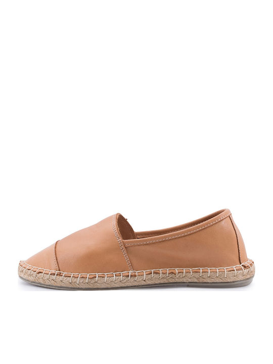 Alba Women's Leather Espadrilles Tabac Brown