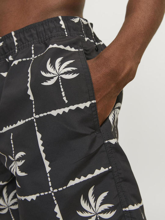 Men's Swimwear Shorts Black with Patterns