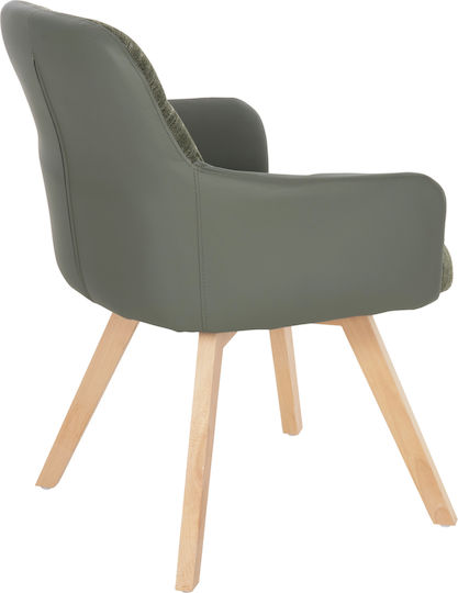 Dining Room Fabric Armchair Green 56.5x62x81.5cm 2pcs