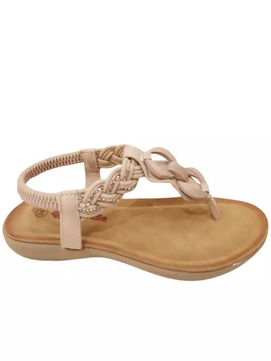 Blondie Leather Women's Sandals Beige