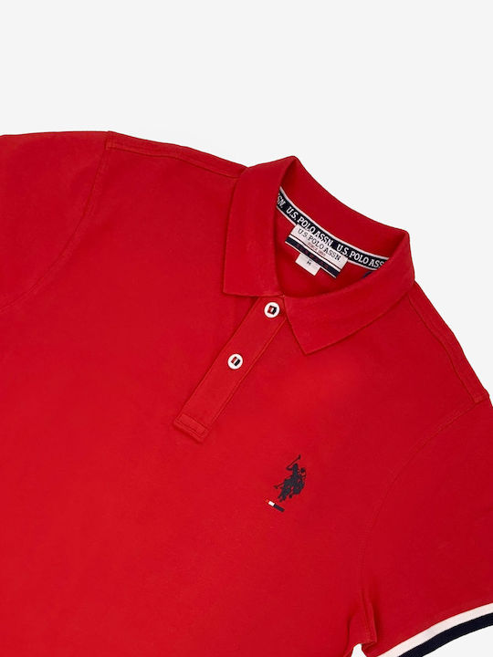 U.S. Polo Assn. Bluza Bărbătească Polo Roșie