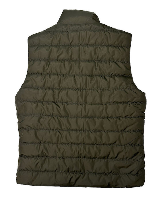 Men's Sleeveless Puffer Jacket Khaki