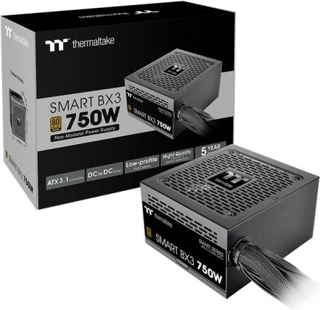 Thermaltake Smart BX3 750W Μαύρο Τροφοδοτικό Υπολογιστή Semi Modular 80 Plus Bronze
