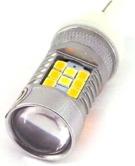 Λάμπες Αυτοκινήτου W21/5W / W21W Canbus LED 5500K Ψυχρό Λευκό 12V 28W 2τμχ