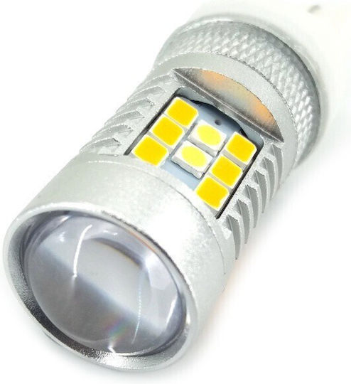 Λάμπες Αυτοκινήτου W21/5W / W21W Canbus LED 5500K Ψυχρό Λευκό 12V 28W 2τμχ