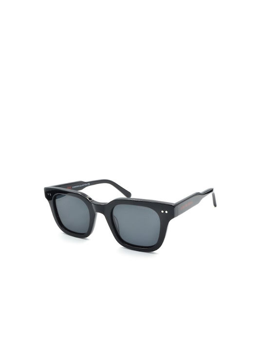 Funky Buddha Unisex Γυαλιά Ηλίου με Μαύρο Κοκκάλινο Σκελετό και Μαύρο Φακό FBS2066/002