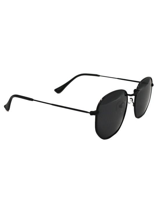 V-store Sunglasses with Black Metal Frame and Black Polarized Lens POL3013BLACK