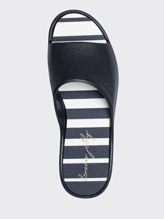 Solis 01 Slides με Πλατφόρμα σε Navy Μπλε Χρώμα