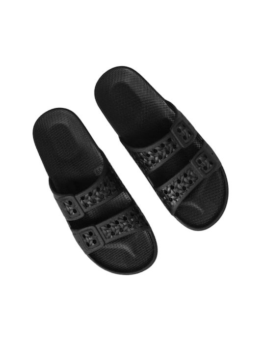 Freedom Moses Women's Flip Flops Black