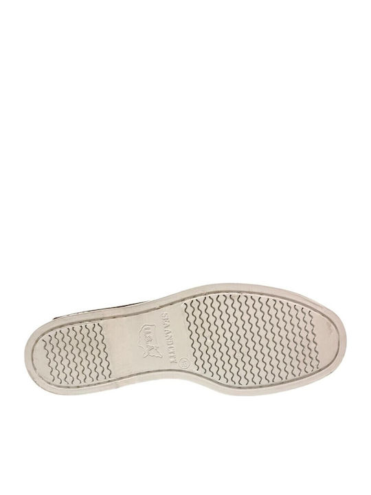 Δερμάτινα Ανδρικά Boat Shoes σε Μπλε Χρώμα
