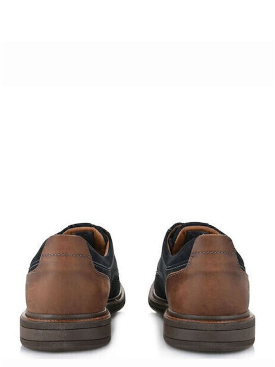 Leder Herren Freizeitschuhe Blau