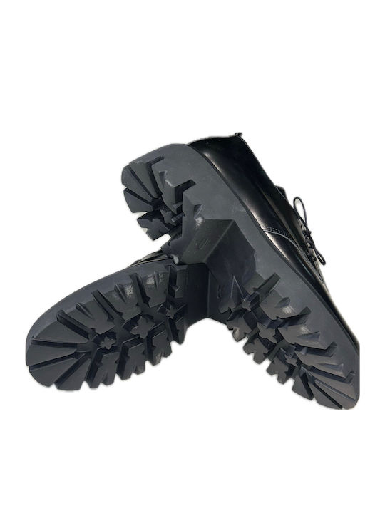 Leder Herren Freizeitschuhe Schwarz