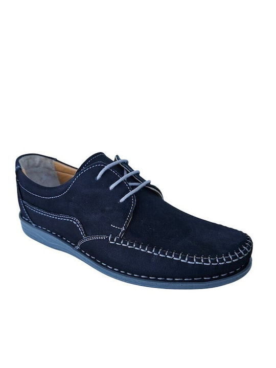 Il Mondo Men's Leather Casual Shoes Blue