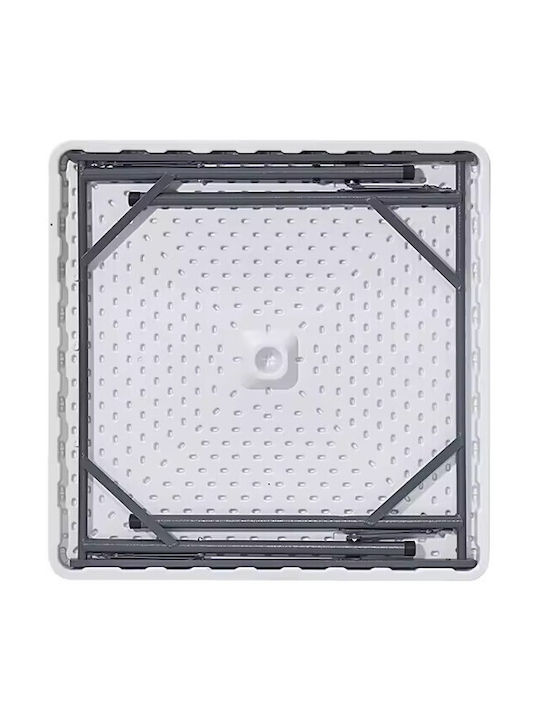 Tisch Zusammenklappbar Noel Square Weiß 87.5x87.5x72cm