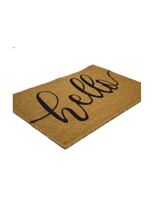 Entrance Mat Karnatik Hello Brown 60x33cm