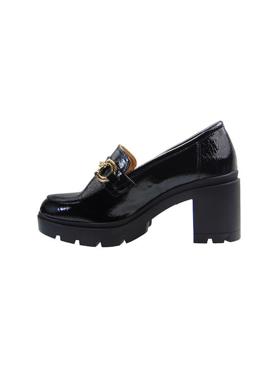 Zizel Patent Leather Black Heels