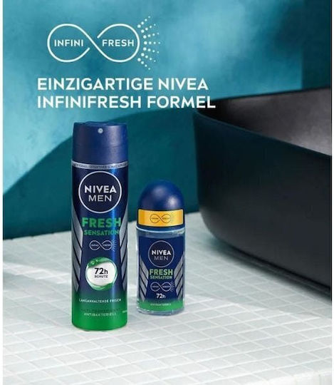 Nivea Men Fresh Sensation Αποσμητικό 72h σε Spray 150ml