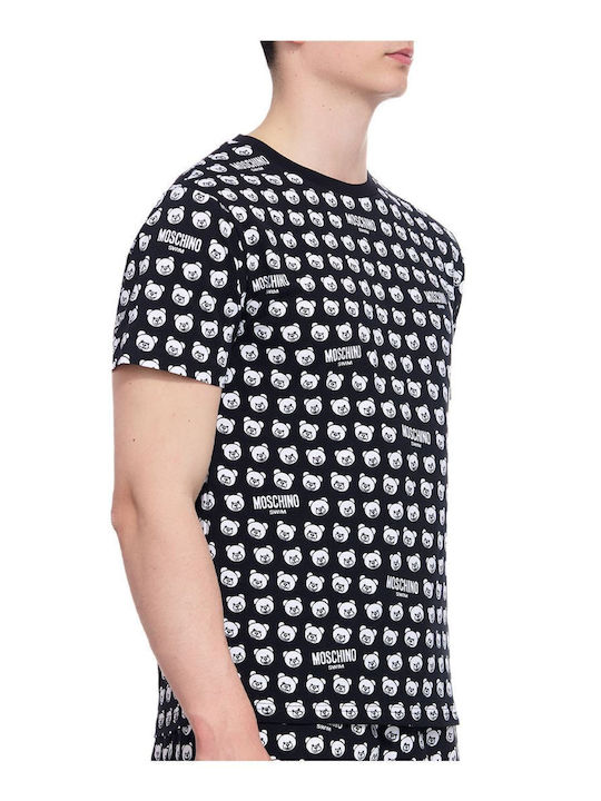 Moschino Teddy Men's Short Sleeve T-shirt BLACK