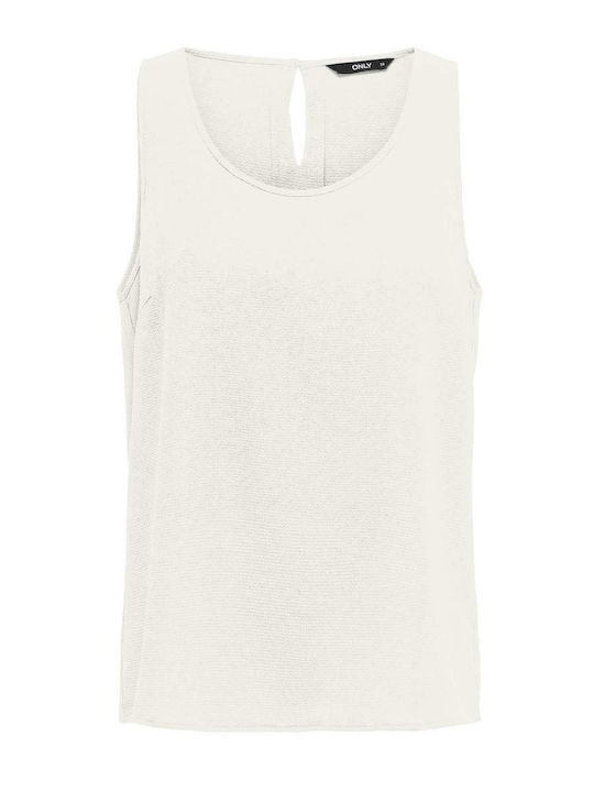 Nova Damen Sport Bluse Ärmellos Weiß