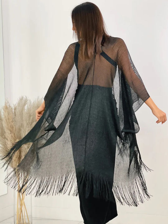 Damen Kimono Schwarz
