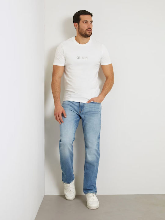 Guess Tricou pentru bărbați cu mâneci scurte White