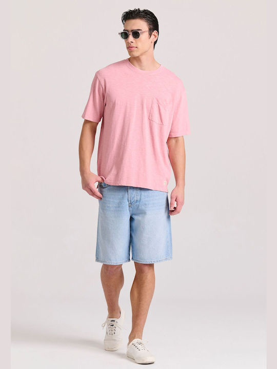 Funky Buddha Men's Short Sleeve T-shirt Pink