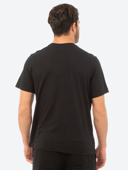 Be:Nation T-shirt Bărbătesc cu Mânecă Scurtă BLACK