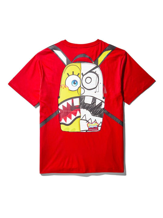 Sprayground Spongebob Men's Short Sleeve T-shirt Red