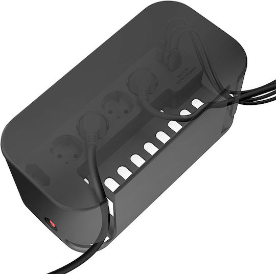 LogiLink Πολύπριζο 5 Θέσεων με 2 USB-A, 1 USB-C και Καλώδιο 1.5m