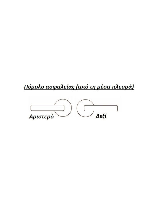 Σετ Πόμολα Θωρακισμένης Πόρτας Best Sd7 Νίκελ Μαύρο Ματ Μαύρο Ματ Απόσταση Κέντρων D Μήκος Λαβής L 400/600mm Best Κράμα Ψευδαργύρου