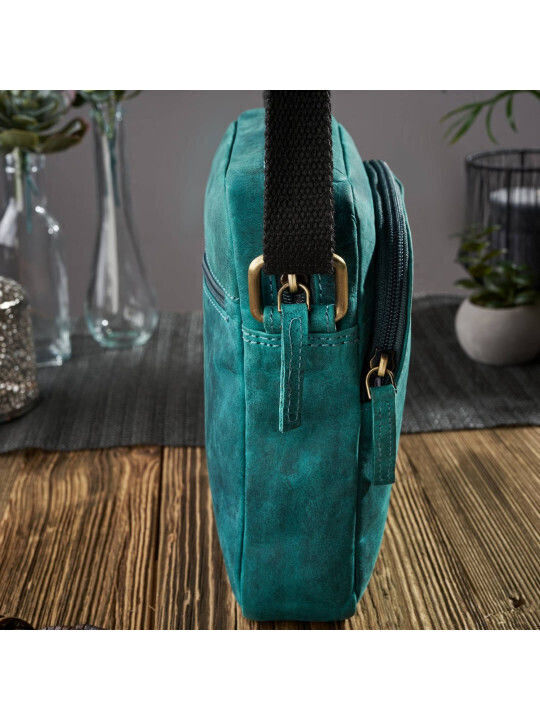 Set Leather Women's Bag Shoulder Green