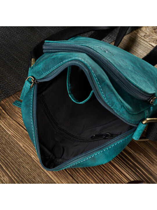 Set Leather Women's Bag Shoulder Green