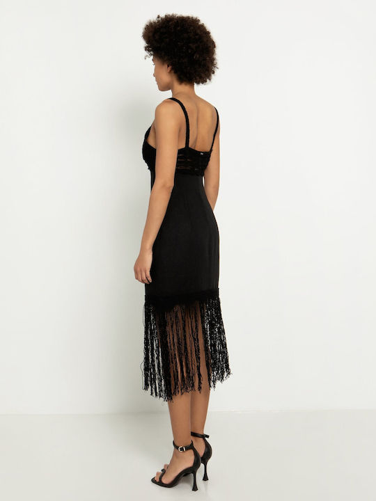 Toi&Moi Midi Dress Black