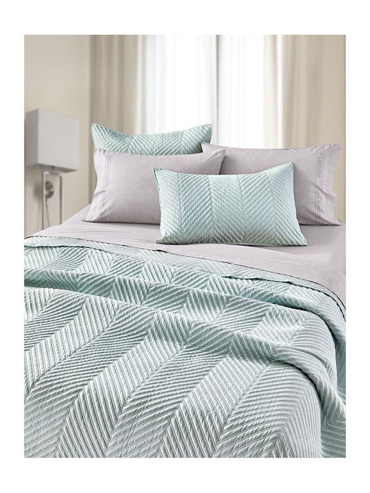 Guy Laroche Bone Set Coverlet Queen Size Microfiber MInt 220x240cm 2pcs