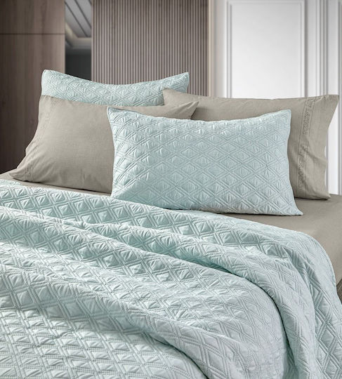 Guy Laroche Tempest Σετ Κουβερλί Υπέρδιπλο Microfiber Mint 220x240cm 2τμχ