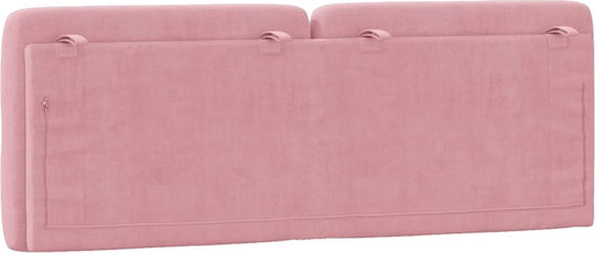vidaXL Fabric Back Cushion for Bed Headboard Pink 122x48cm